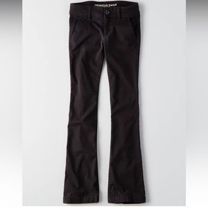AE Denim X Kick Bootcut Pant in Black size 12